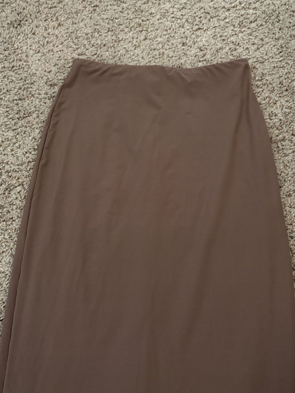 SKIMS Taupe Maxi Skirt - Streamlined Full-Length Silhouette - Picture 2 of 3
